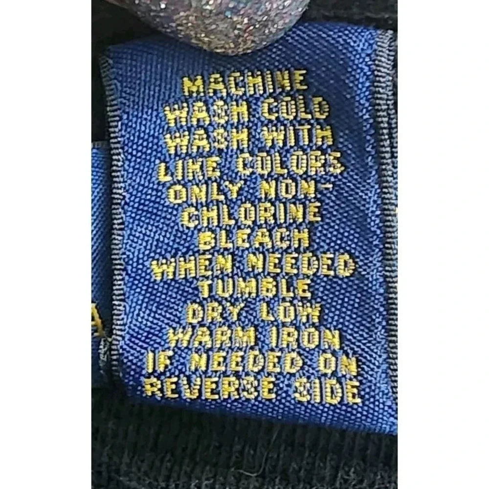 Polo Ralph‎ Lauren Pullover Hoodie Long Sleeve Button Up Black Small